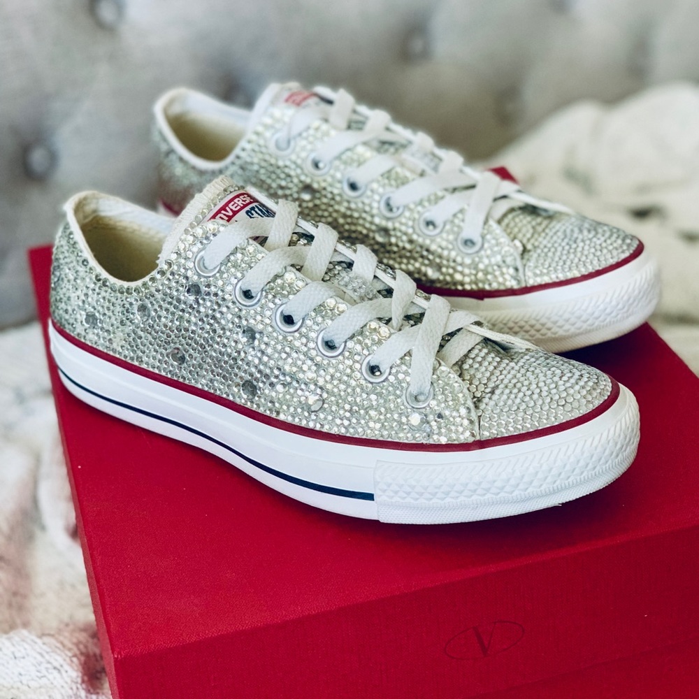 Rhinestone Converse - Size 7